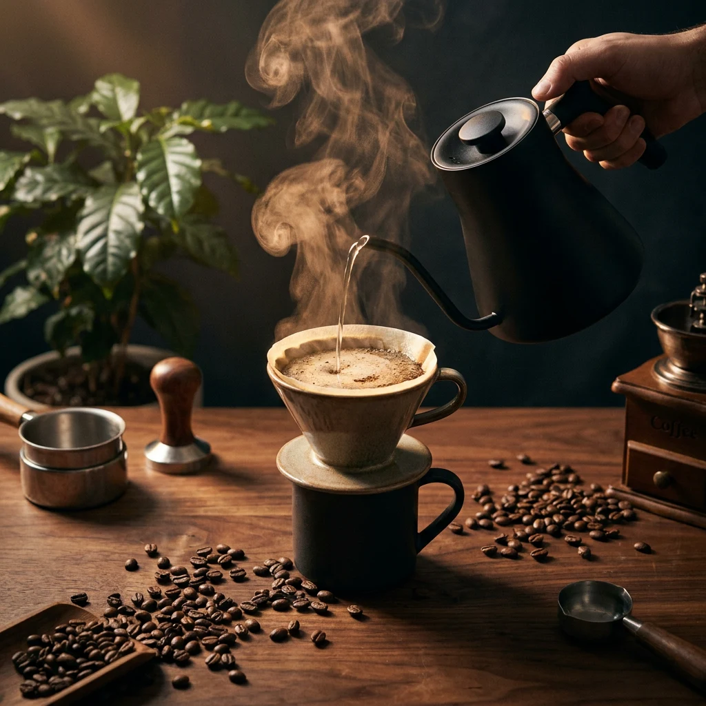 DAILY ROAST 커피 스튜디오 전체 장면 콘셉트 이미지